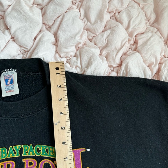 Vintage 1997 Green Bay Packers Super Bowl XXXI Sweatshirt XL Logo 7 Made In USA - Picture 6 of 7